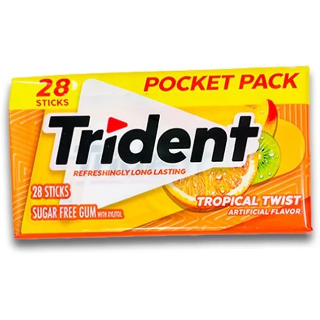 آدامس تریدنت تروپیکال  تکی 14 عددی – TRIDENT